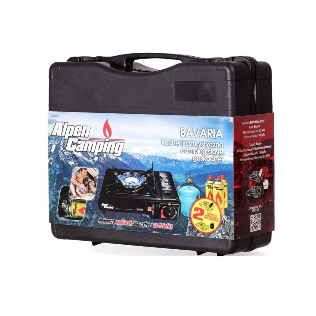 Touristischer Gaskocher, Alpen Camping Bavaria IK001