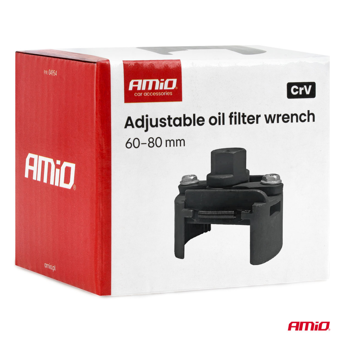 Verstellbarer Ölfilterschlüssel, 60-80 mm, CrV AMIO-04954
