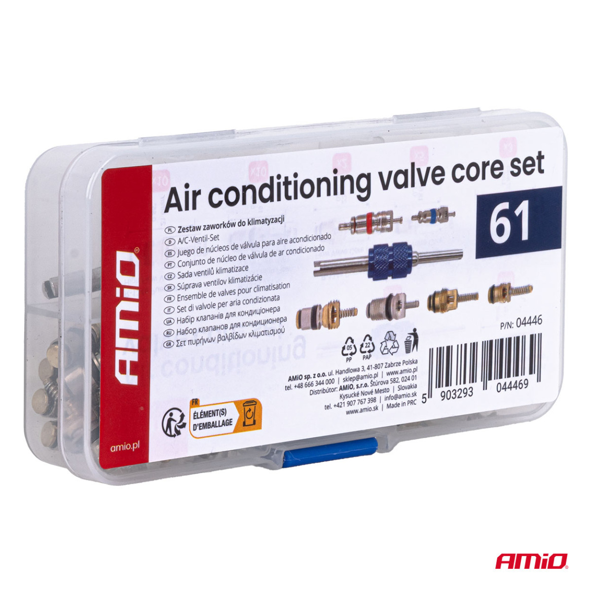 Ventilsatz für Klimaanlagen, 61-teilig. AMIO-04446