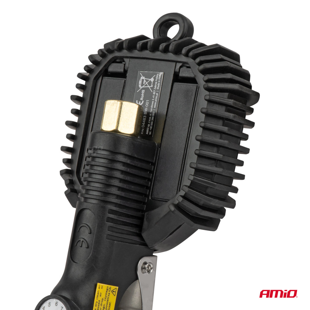 Aufblaspistole mit digitalem Manometer 16 bar AMIO-04483