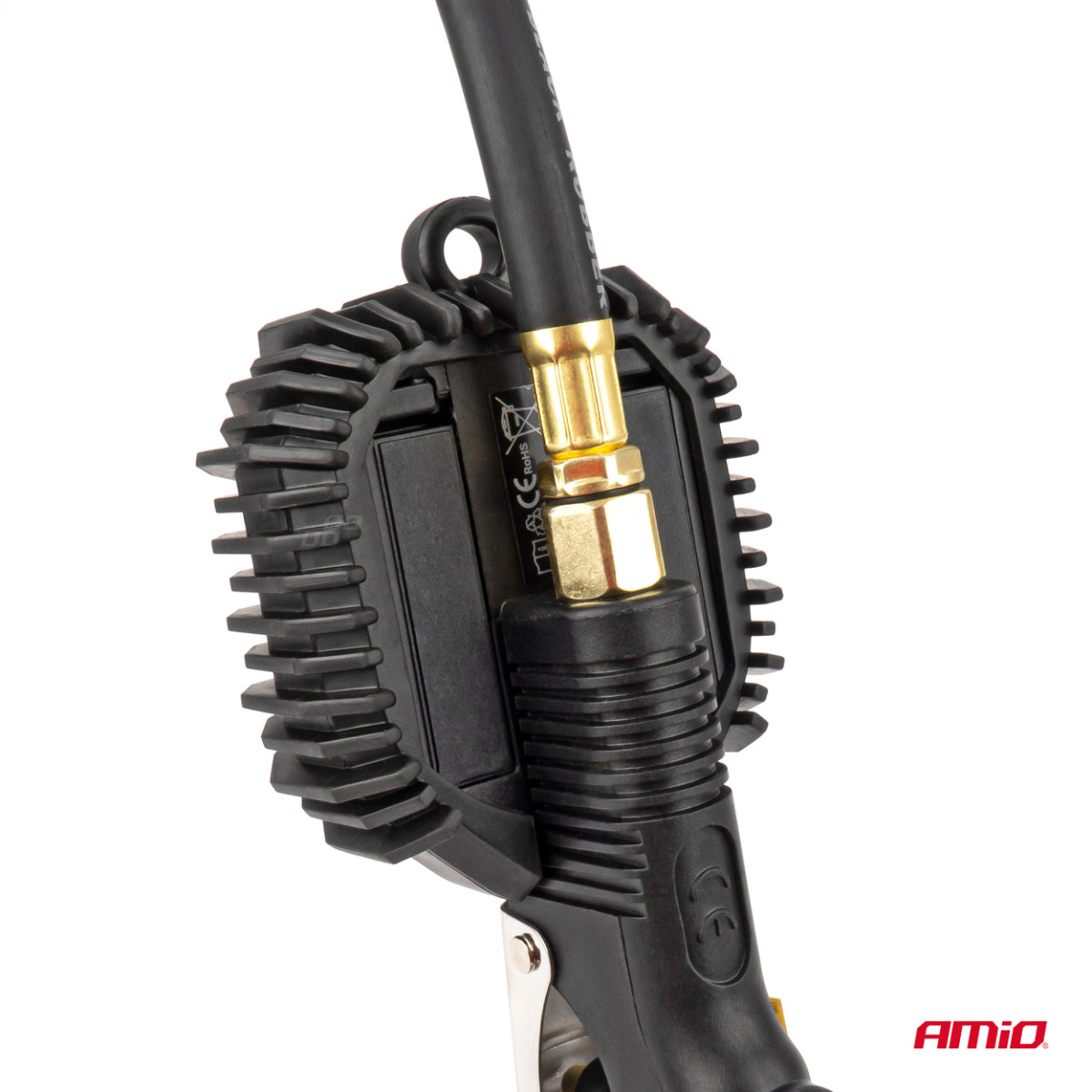 Aufblaspistole mit digitalem Manometer 16 bar AMIO-04483