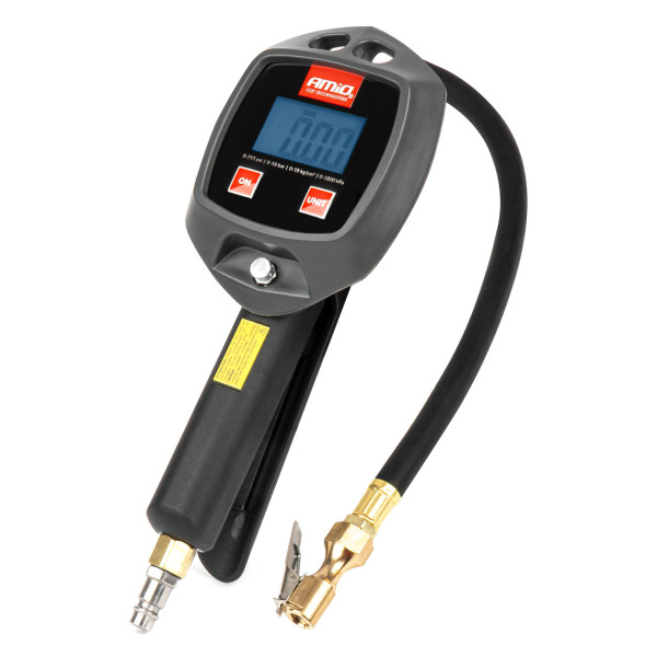 Aufblaspistole mit digitalem Manometer 18 bar AMIO-04482