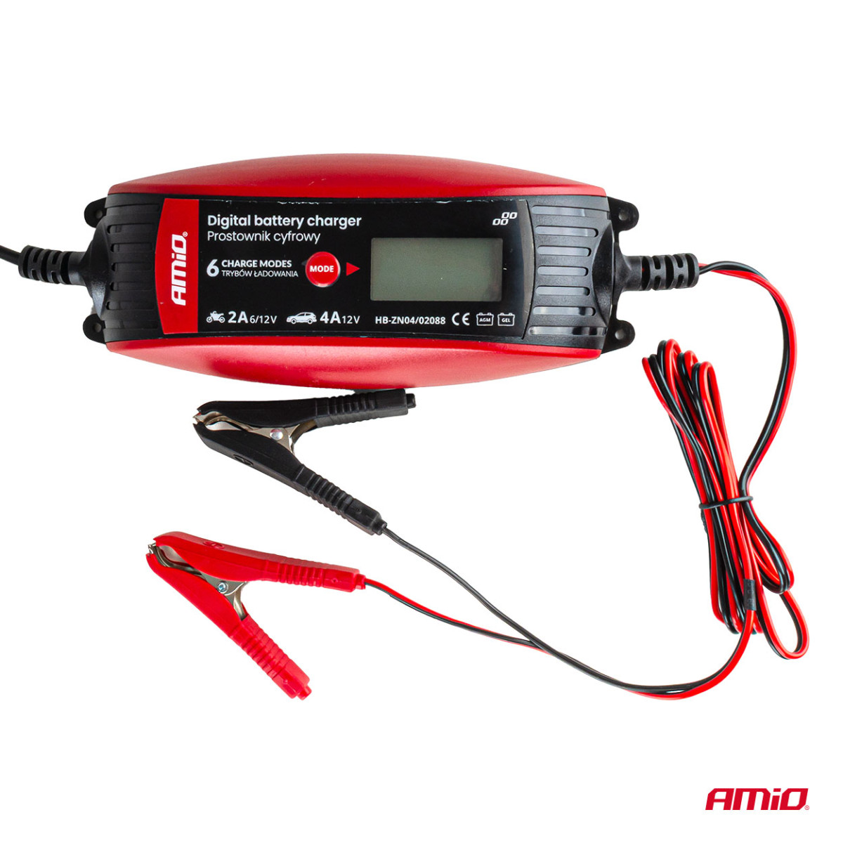 Digitales Batterieladegerät DVL DBC 2A/4A 6V/12V AMIO-02088