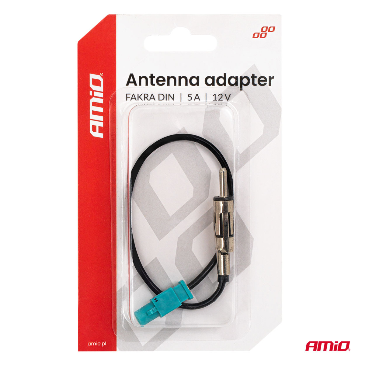 FAKRA-DIN-Antennenadapter 5A 12V AMIO-04443