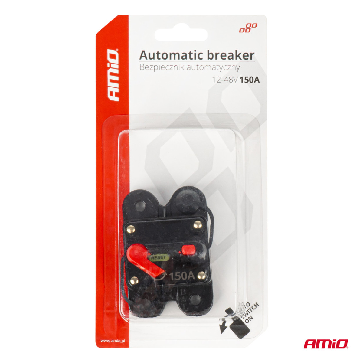 Automatische Kfz-Sicherung/Leistungsschalter 12-48V 150A AMIO-03829