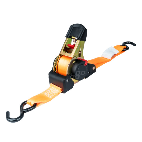 Ladungssicherungsgurt mit automatischem Aufwickler 1000/500 kg, 4 m x 38 mm, S-TYP AMIO-03320