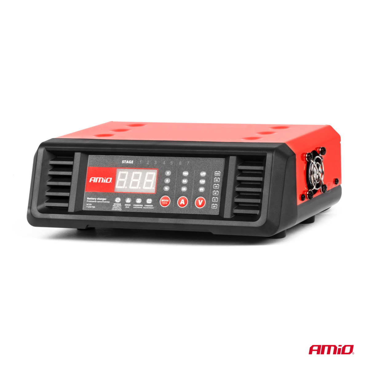 Digitales Batterieladegerät 10A 6V/12V AMIO-04056