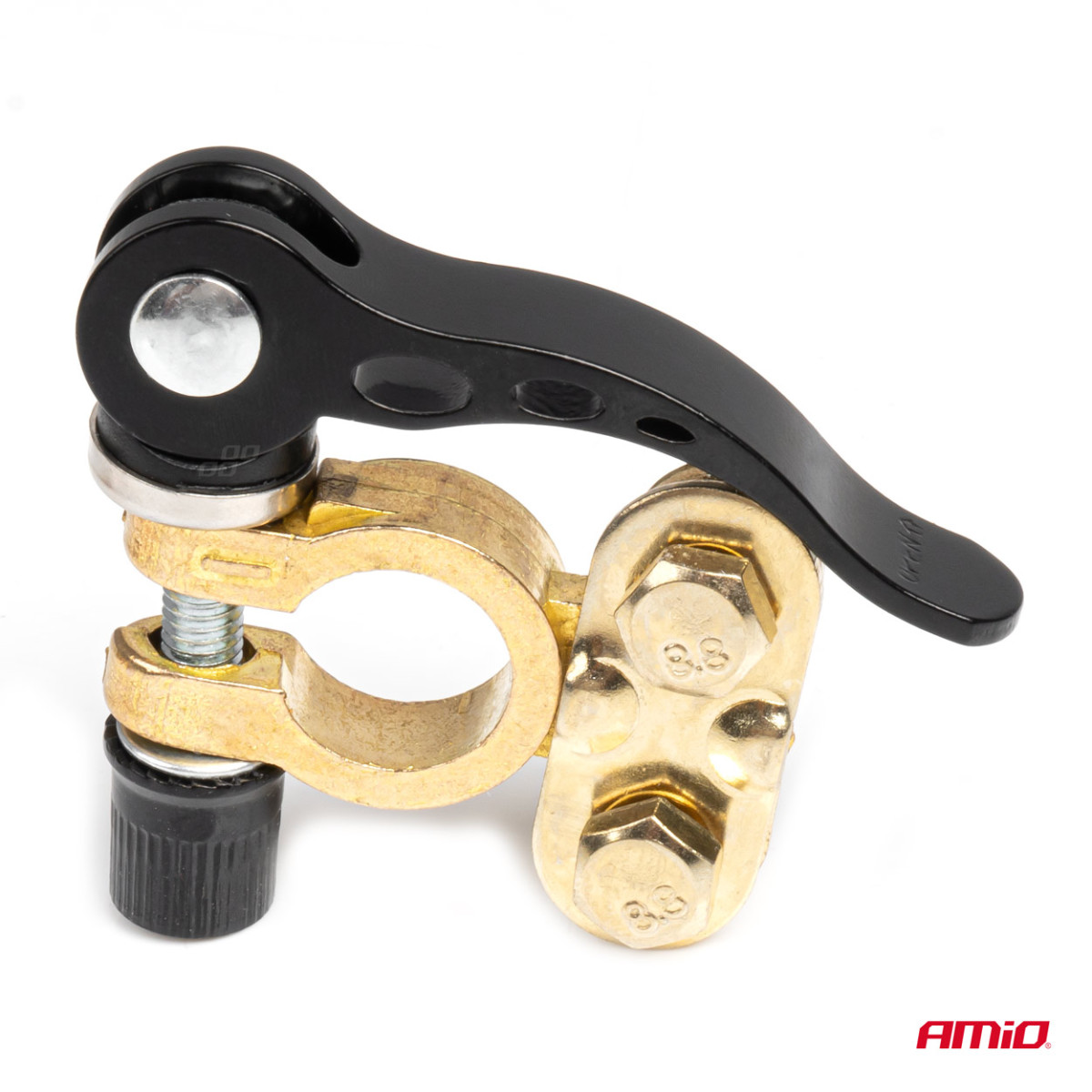 Universelle Batterieklemmen mit Schnellverschlussschlüssel, Kupfer AMiO-04059