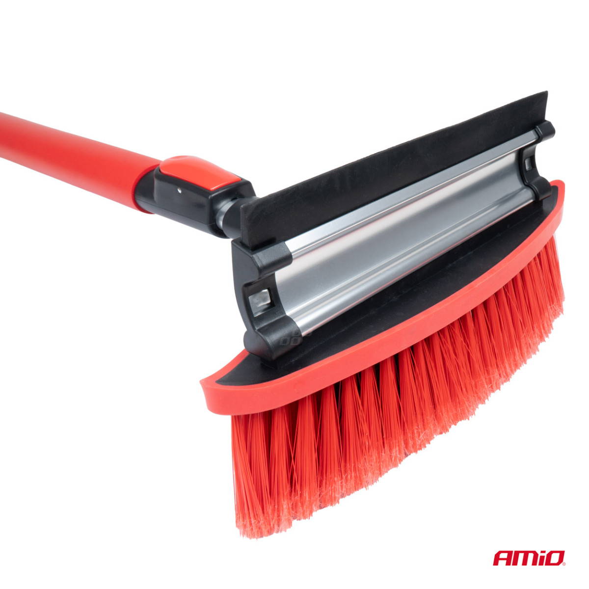 Große Teleskop-Schneebürste mit Schaber 98-134 cm