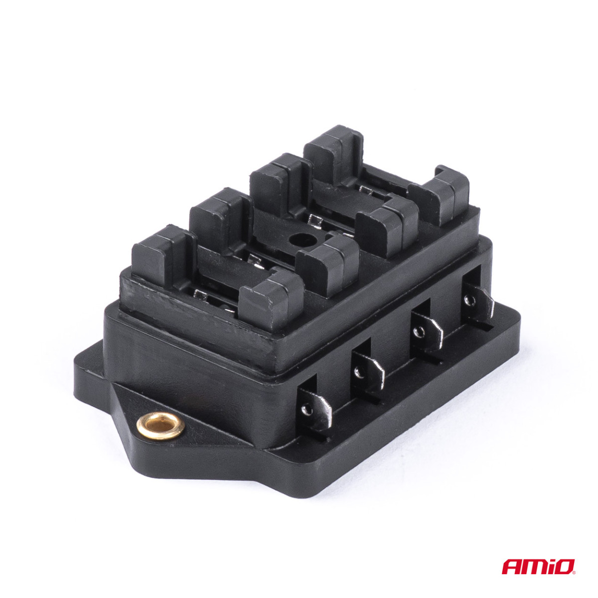 Sicherungskasten, 4 Steckplätze für Flachsicherungen (ATO/UNI) AMIO-03040