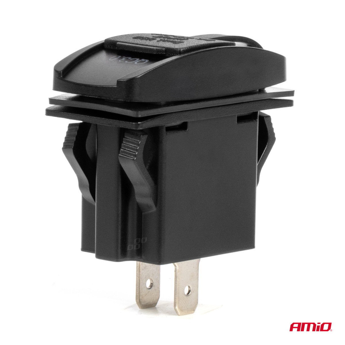 Wasserdichtes Handy-Ladegerät mit roter LED-Beleuchtung, USB + USB-C QC3.0 12/24V AMIO-04229