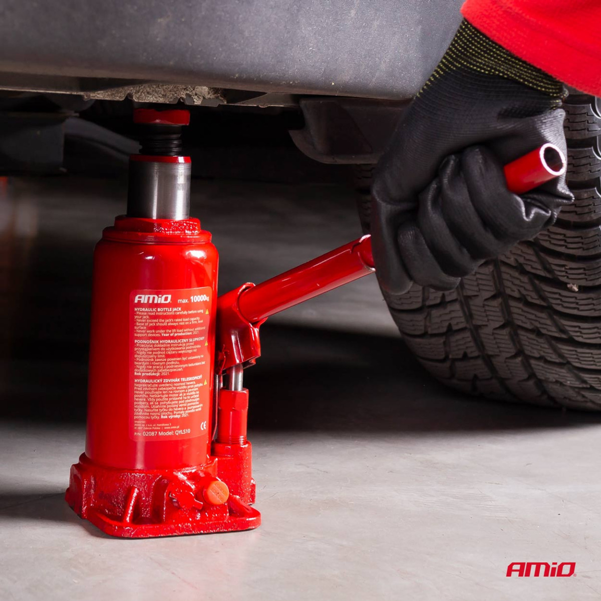 Hydraulische Säulenhebebühne 10 t, AMIO-02087