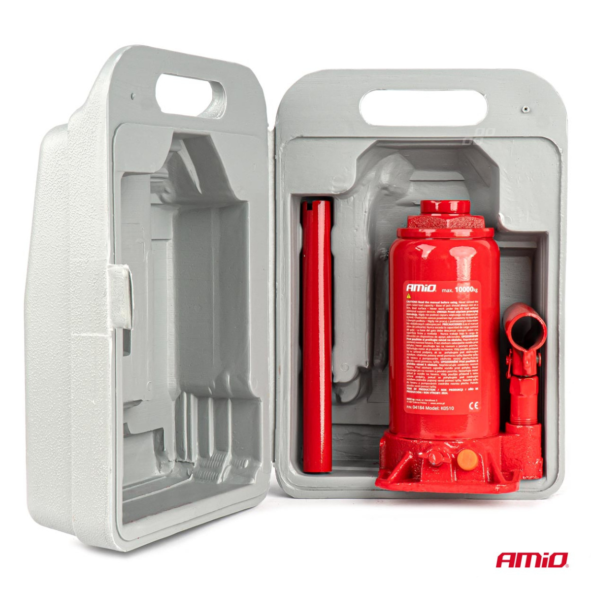 Hydraulische Säulenhebebühne 10 t, PVC-Box AMIO-04184