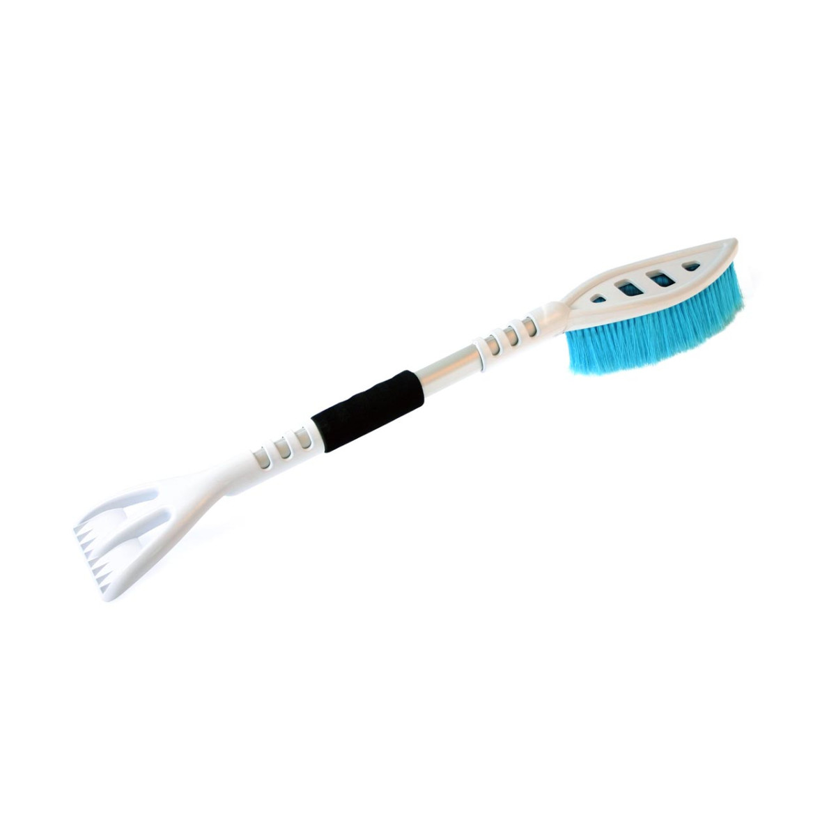 Schneebürste mit Eiskratzer PREMIUM M1 ABS, weiß/blau