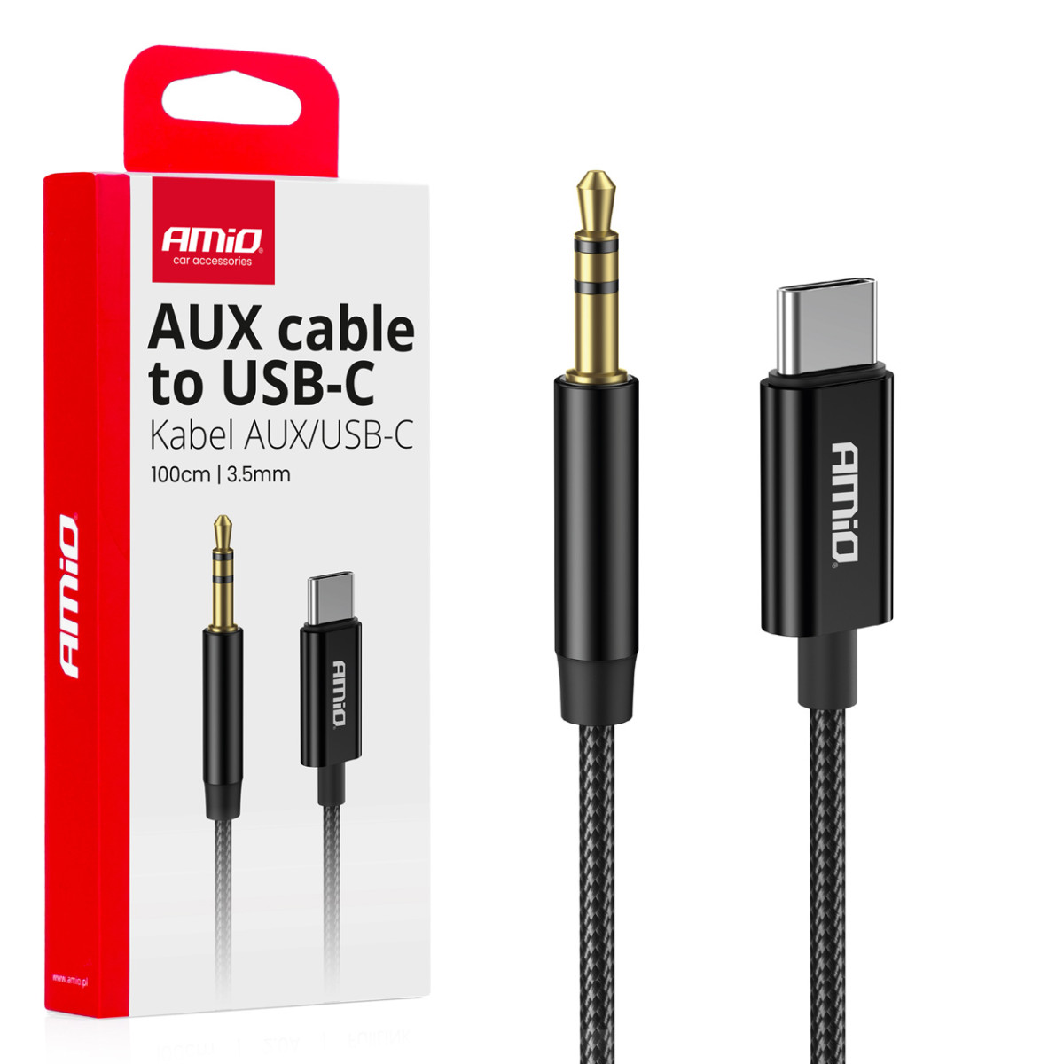 USB-C auf 3,5-mm-Miniklinken-AUX-Kabel 1 m AMIO-04294