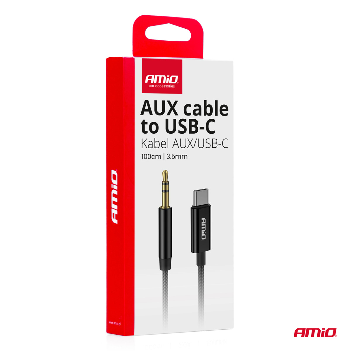 USB-C auf 3,5-mm-Miniklinken-AUX-Kabel 1 m AMIO-04294