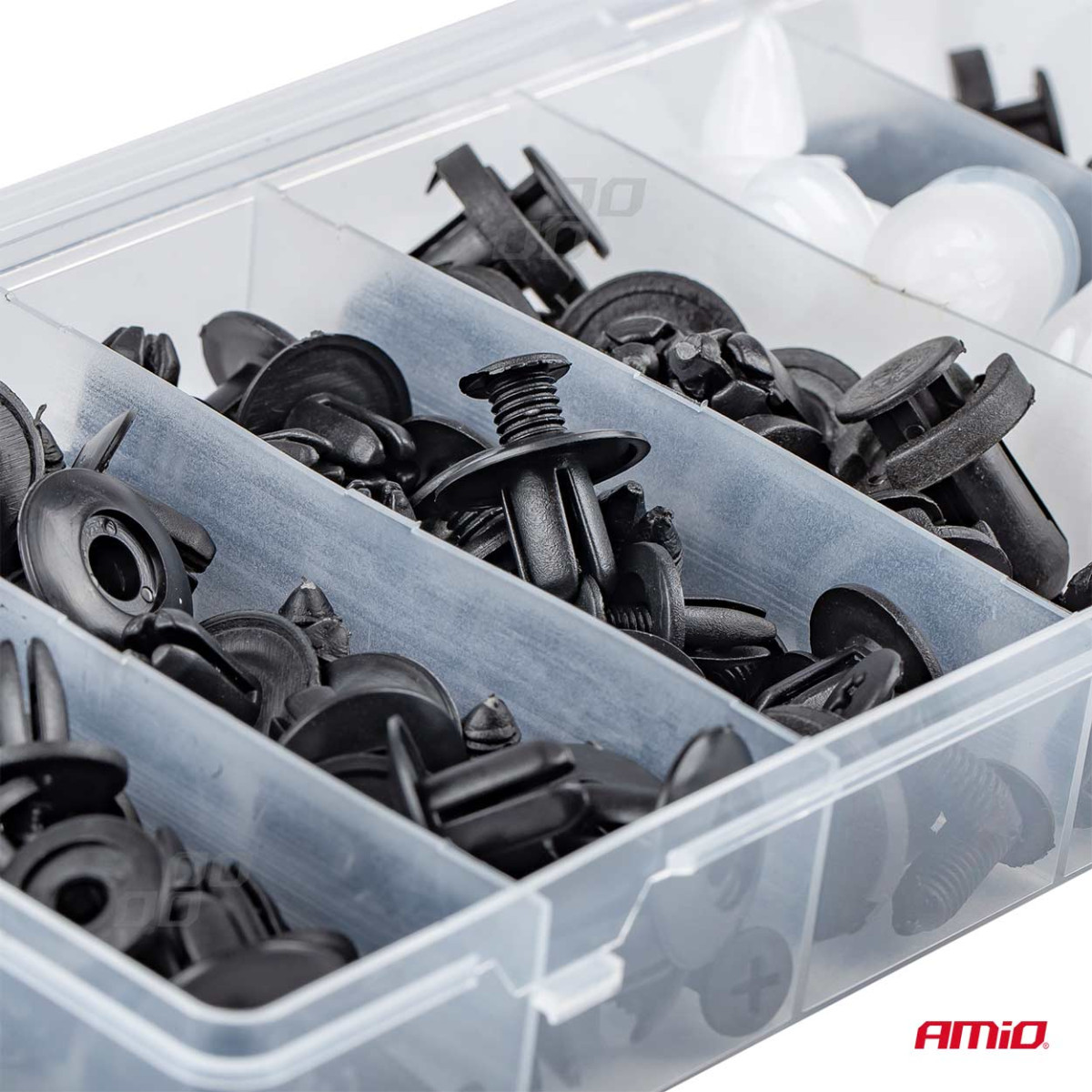 Satz Kfz-Befestigungsstifte und -clips, 100 Stück, AMIO-02830