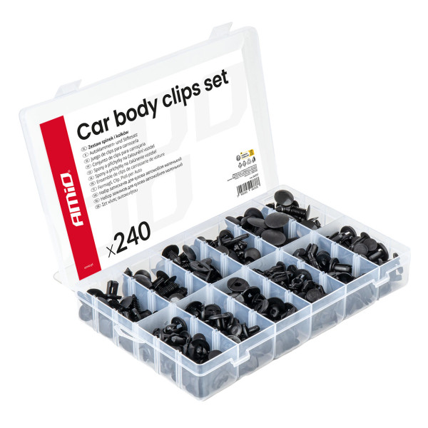 Satz Kfz-Befestigungsstifte und -clips, 240 Stück. AMIO-04737