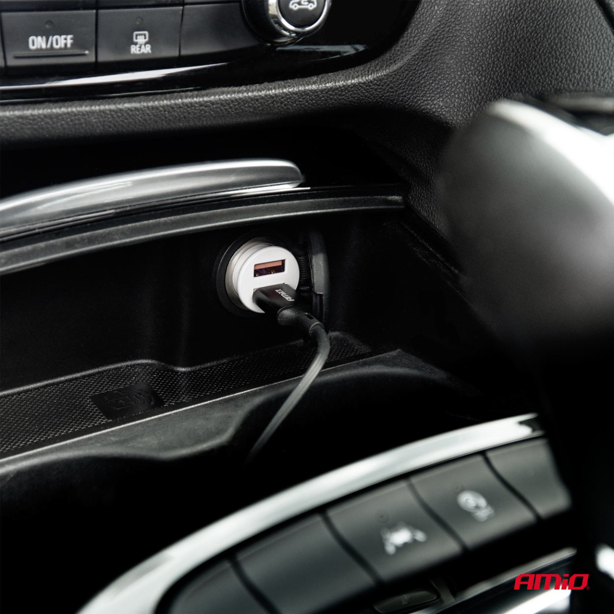 Kfz-Ladegerät 2x USB-A 2,1A 12/24V AMiO-03872