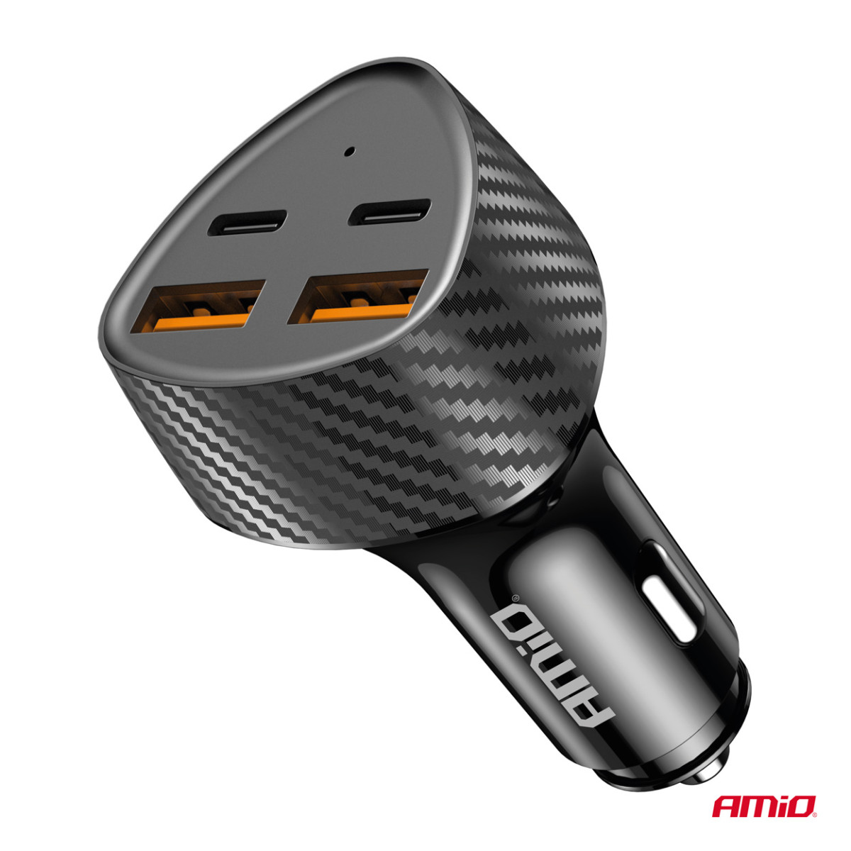 Kfz-Ladegerät 50W 2xUSB-A + 2xUSB-C AMIO-04284