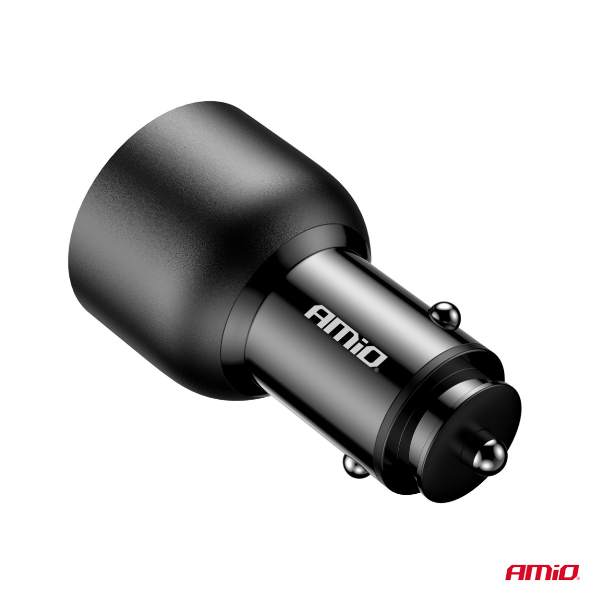 Kfz-Ladegerät 2x USB-C + USB-A 12/24V 95W AMIO-04372