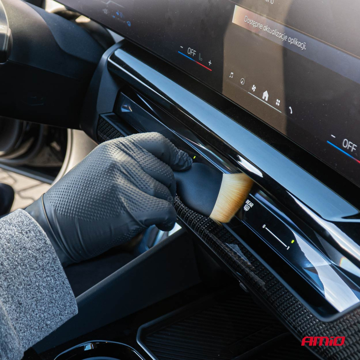 Autoteile-Reinigungsbürsten-Set, 4-teilig. AMIO-04335