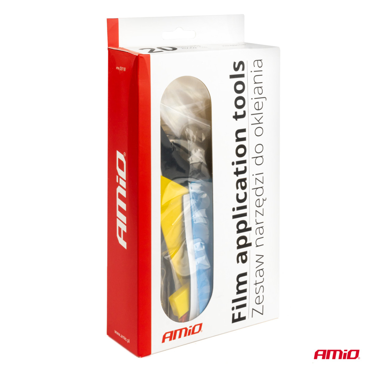 Autofolien-Anbringungswerkzeugset, 24-teilig, AMIO-03118