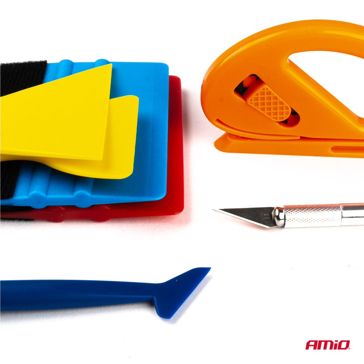 Autofolien-Anbringungswerkzeugset, 8-teilig, AMIO-03117