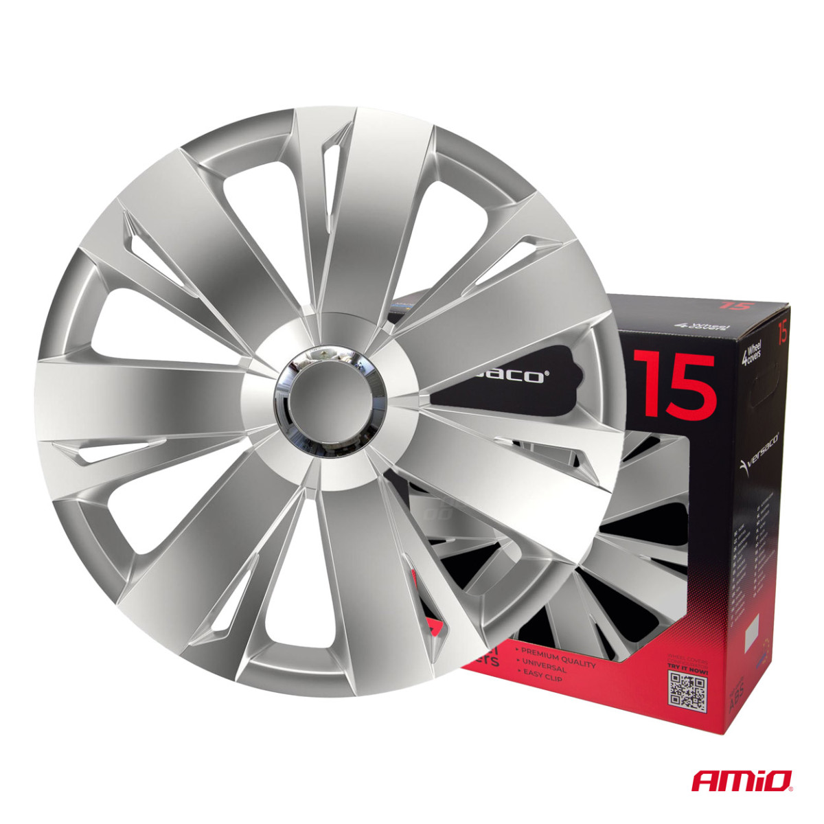 Radkappen, 4 Stück, Energy, silber, 15 Zoll