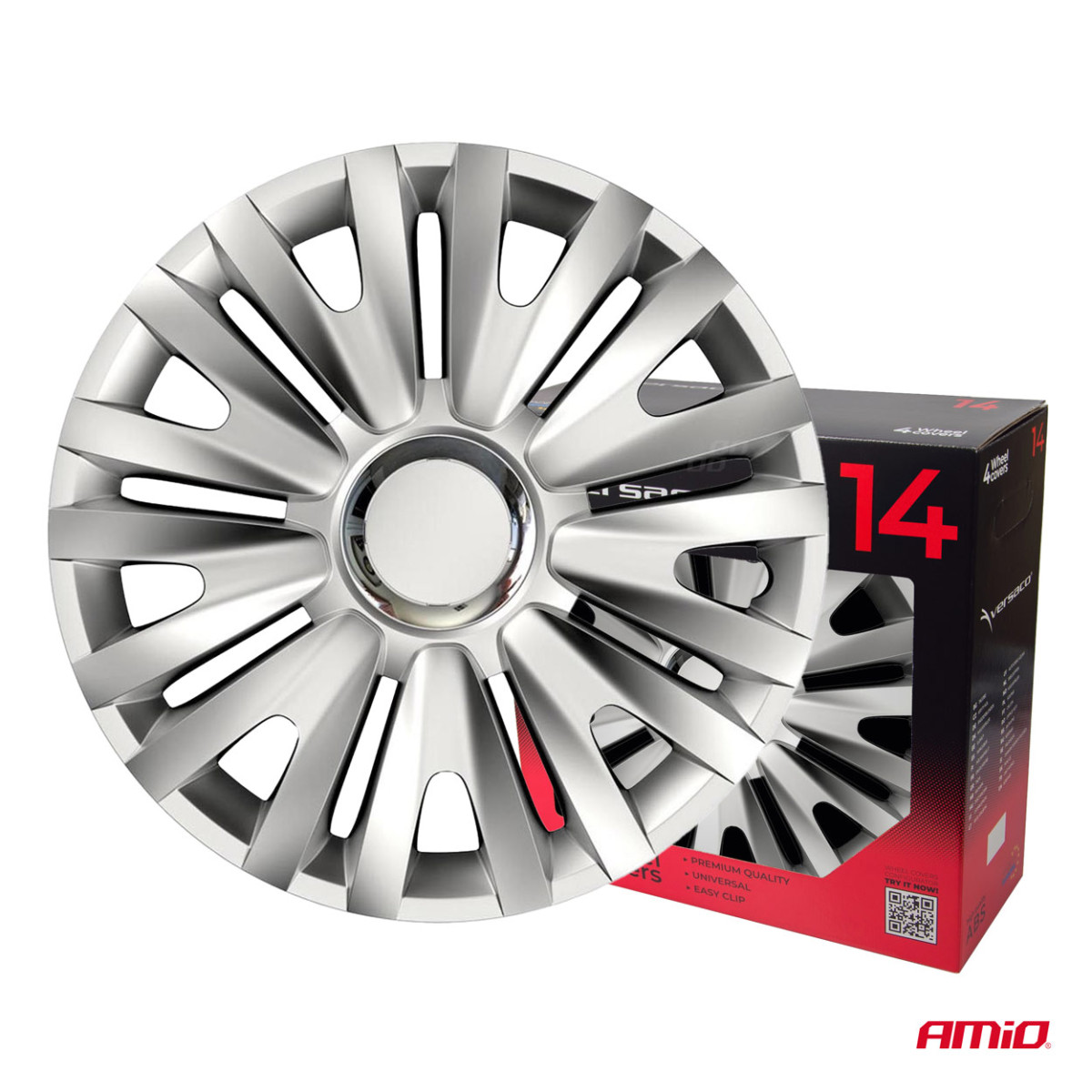 Radkappen, 4 Stück, Royal, Silber, 14 Zoll