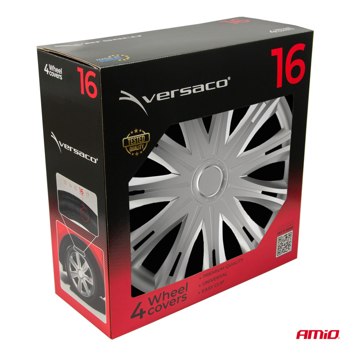 Radkappen, 4 Stück, Spark, silber, 16 Zoll