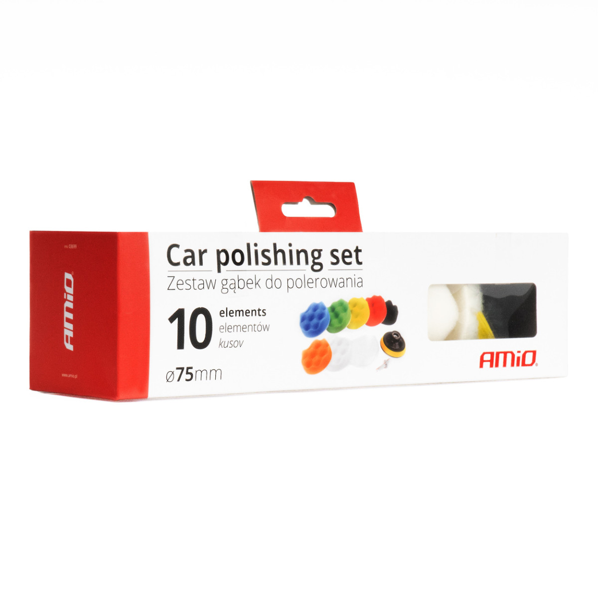 Autopolierset, 7-teilig. 80 mm AMIO-03699