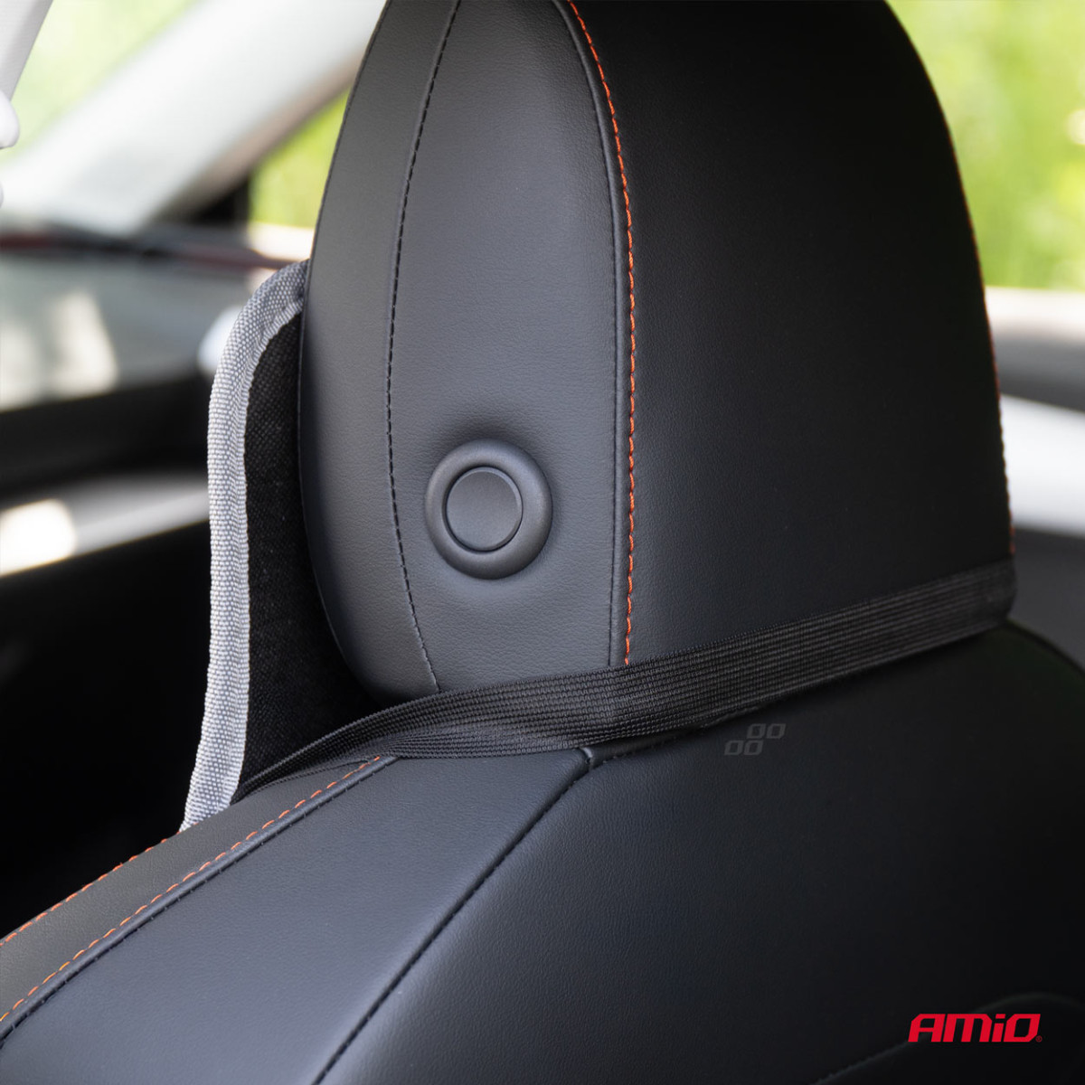 Autositzmatte mit Perlen CSM-17, 45 x 120 cm – grau 