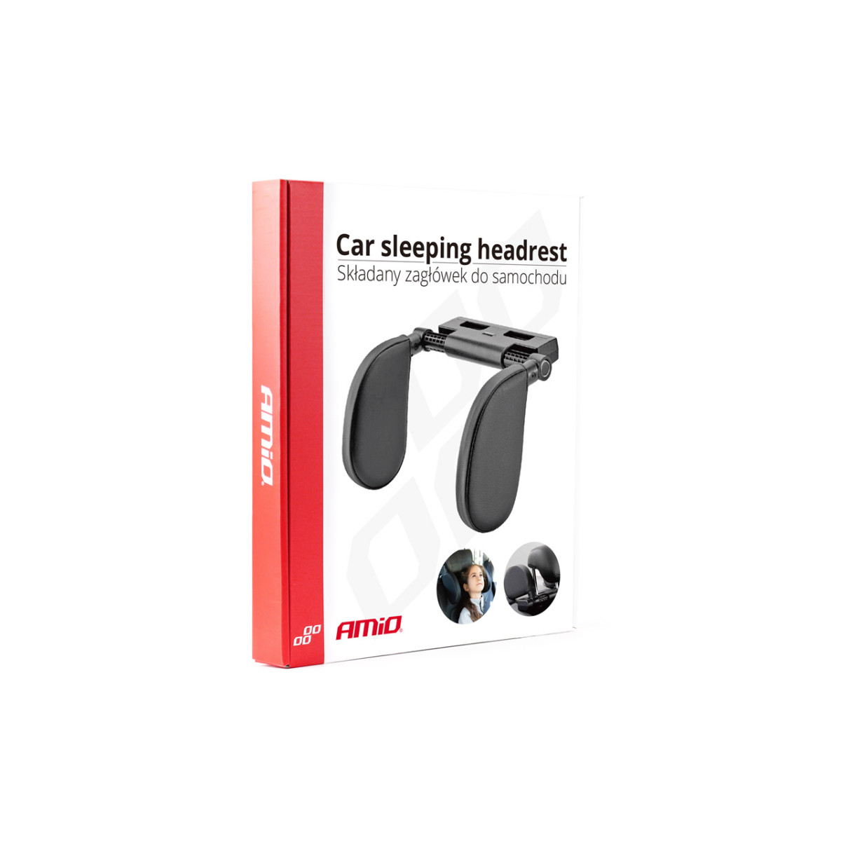 Auto-Schlafkopfstütze, PVC-Lederbezug AMIO-02559