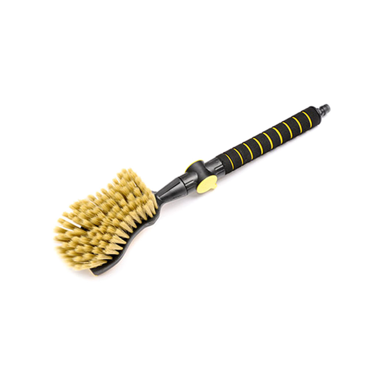 Autowaschbürste „Nice Touch“ Premium mit Wassersprühdüse, weichen, gelben Borsten, 54 cm