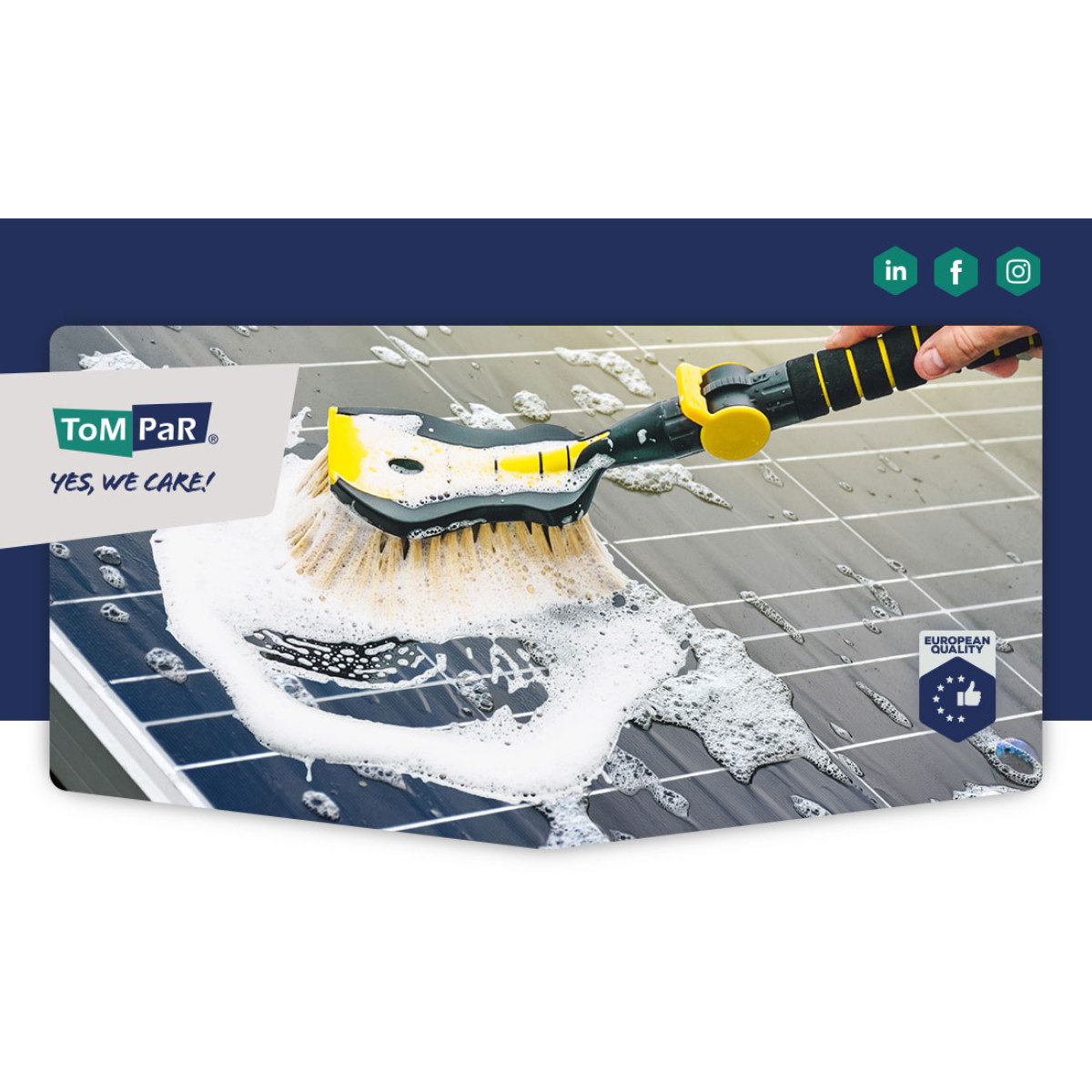 Autowaschbürste „Nice Touch“ Premium mit Wassersprühdüse, weichen, gelben Borsten, 54 cm