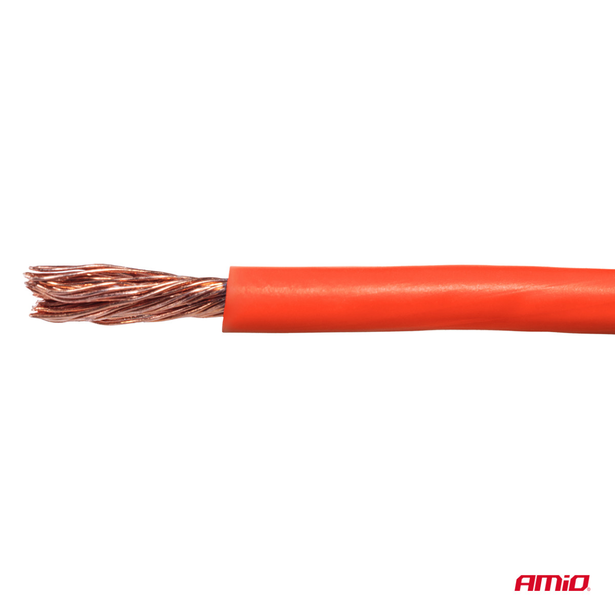 Einadriges CCA-Kabel, rot, 1x1mm² 100m 5A 12/230V AMIO-04451