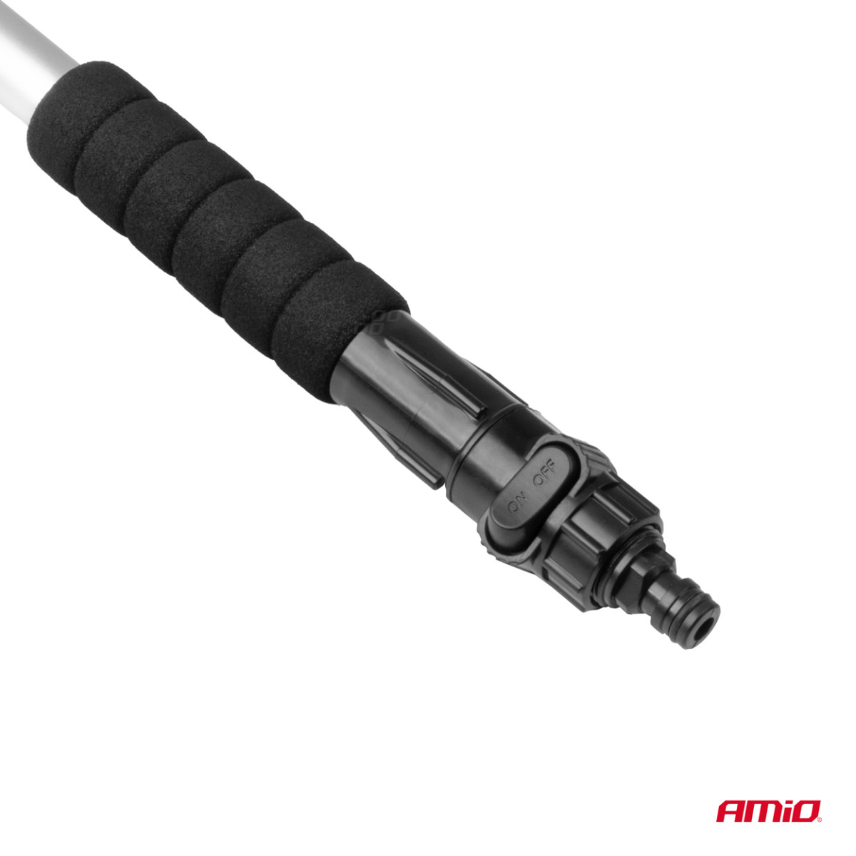 Teleskopbürste mit Wasseranschluss, Chenille 120-200 cm AMIO-02398