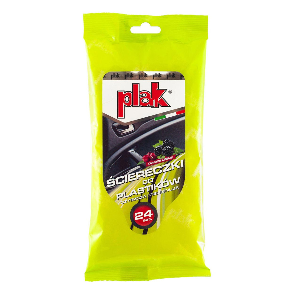 PLAK Salon-Reinigungstücher (Kunststoff), 24 Stück, Waldbeerenduft