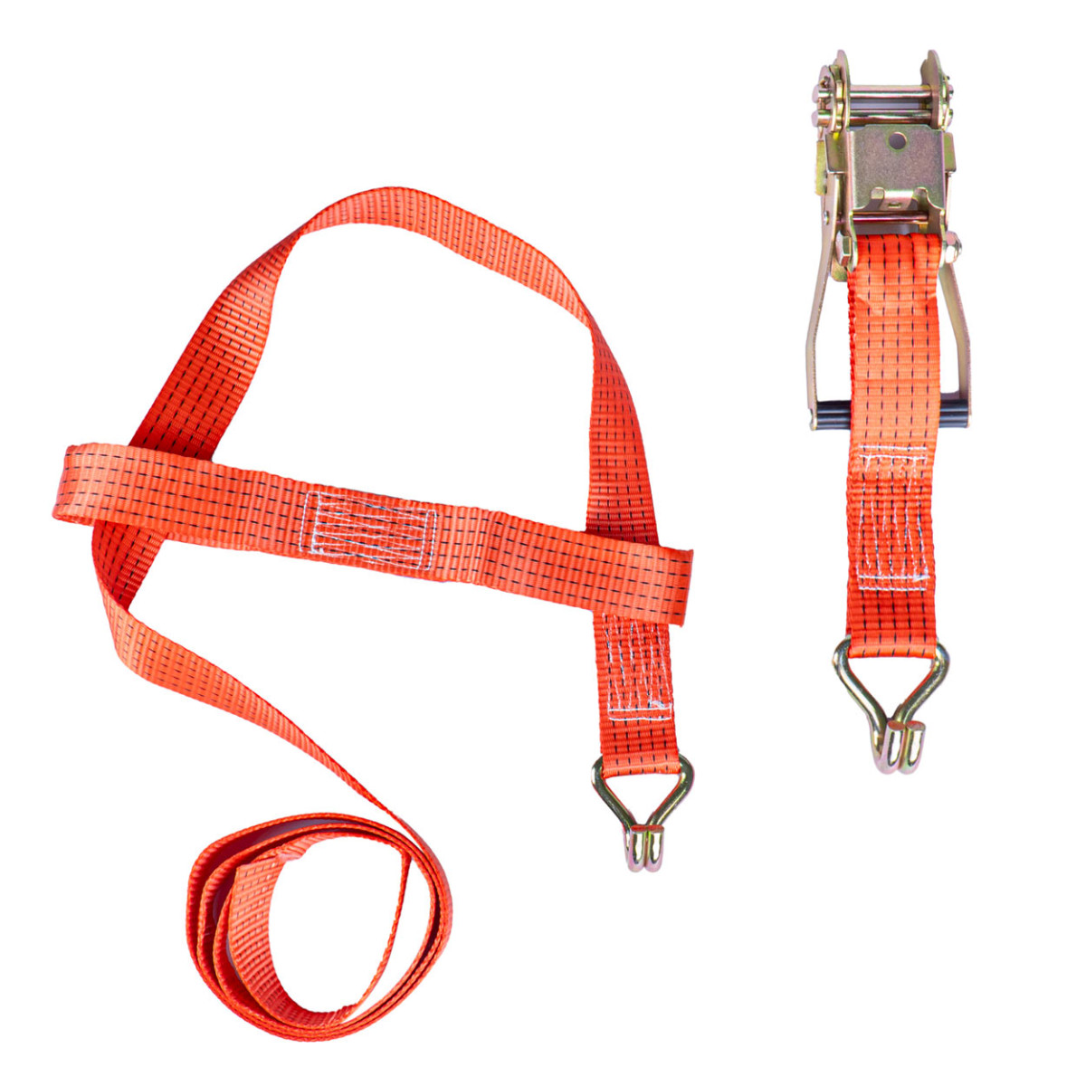 Ladungssicherungsgurt mit Spannvorrichtung und Tragfähigkeit 5000 kg, 3 m x 50 mm, AMIO-03317