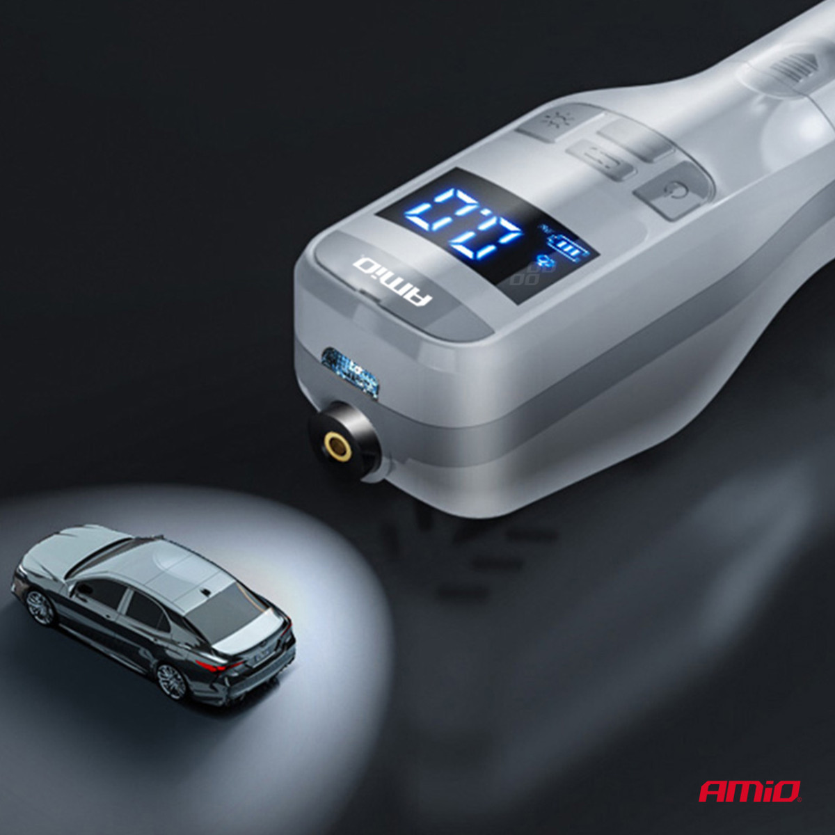 Kabelloser Autokompressor 40W mit Powerbank AMIO-03689