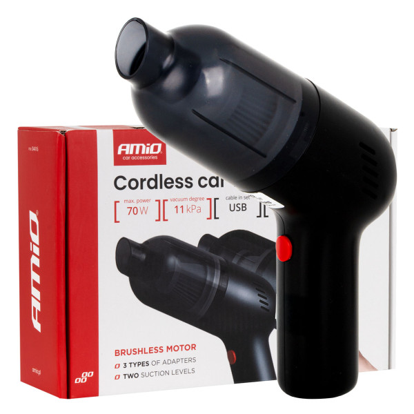 Akku-Autostaubsauger 70 W, 11 kPa, USB-C, mit HEPA-Filter, VC-08 AMIO-04416