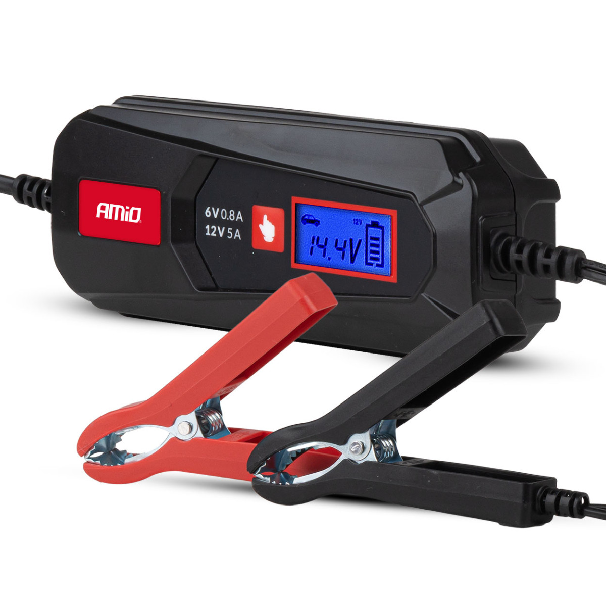 Digitales Batterieladegerät für Blei-Säure/Standard/Gel/AGM/LiFePO4 5A 6/12V AMIO-04522