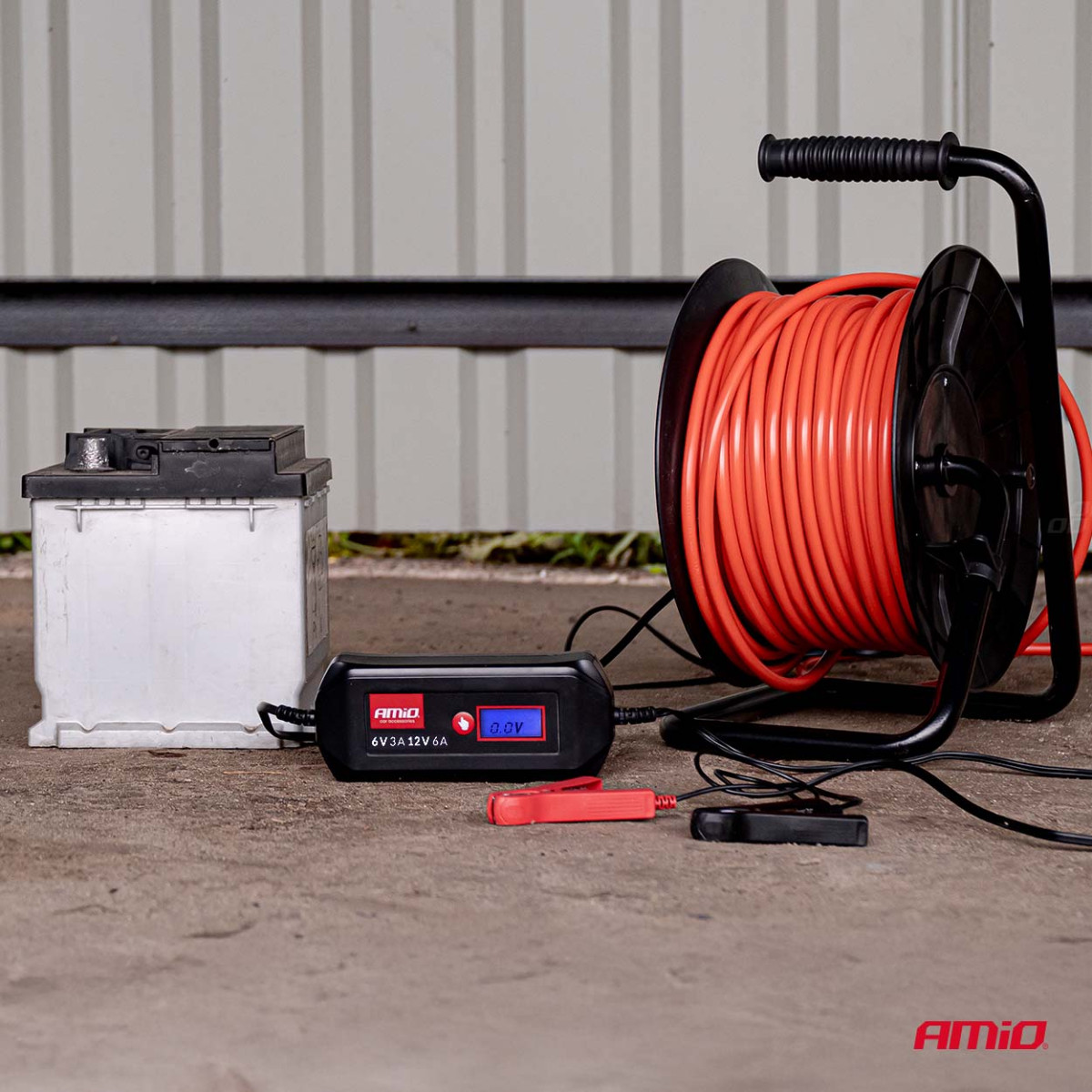 Digitales Batterieladegerät STD/GEL/AGM/WET 6A 6/12V AMIO-04524