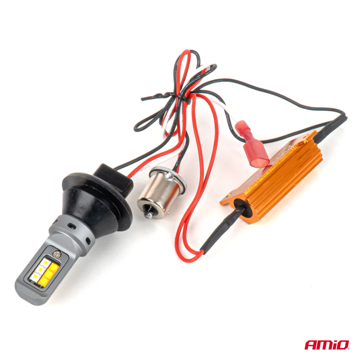 LED-Tagfahrlicht und Blinker 2in1, 1156, CANBUS, 12/24 V, AMIO-05005