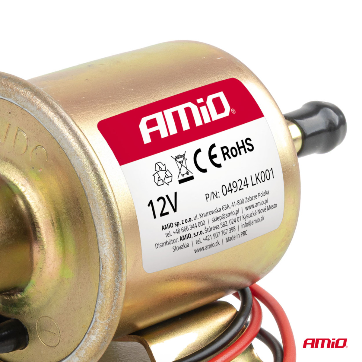 Elektrische Kraftstoffpumpe, 8 mm, 12 V AMIO-04924