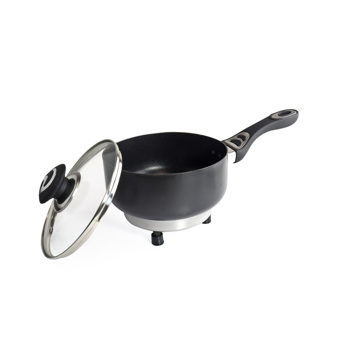 Elektrischer Topf mit Deckel fürs Auto, 18 cm x 8 cm, 150 W, 12 V, AMIO-02534