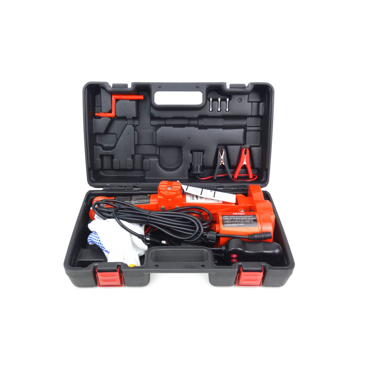 Elektrische Trapezhebebühne 3000 kg, 12 V mit Fernbedienung und Reparaturset AMIO-02406