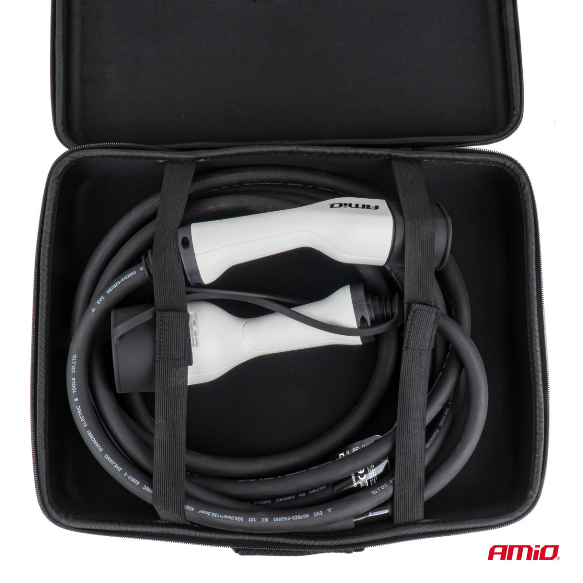 Ladekabel für Elektrofahrzeuge Typ 2 – Typ 2, 3-phasig, 22 kW, 5 m, AMIO-04972