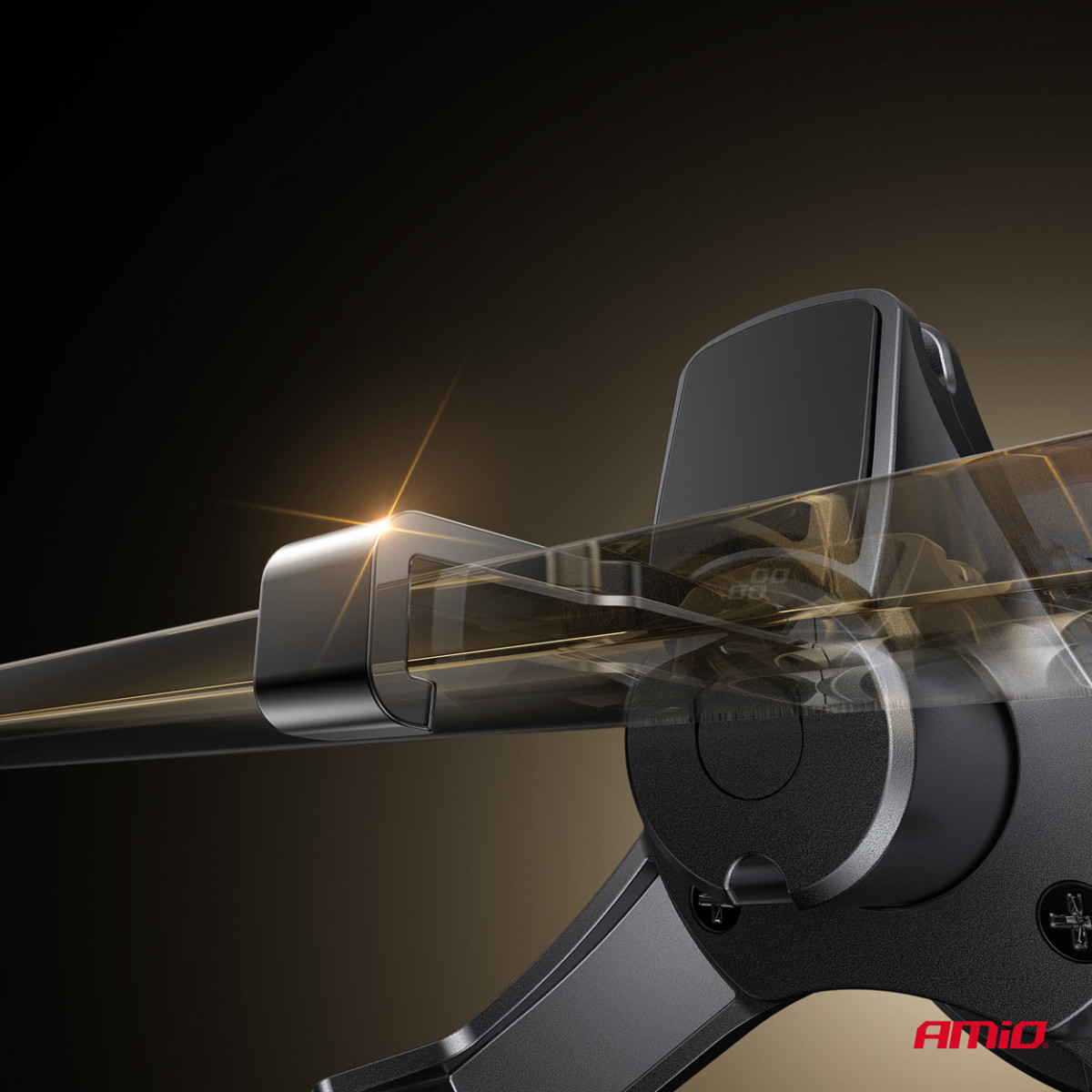 Magnetisches kabelloses Autoladegerät Qi2 15W – für Lüftung/Armaturenbrett AMIO-04180